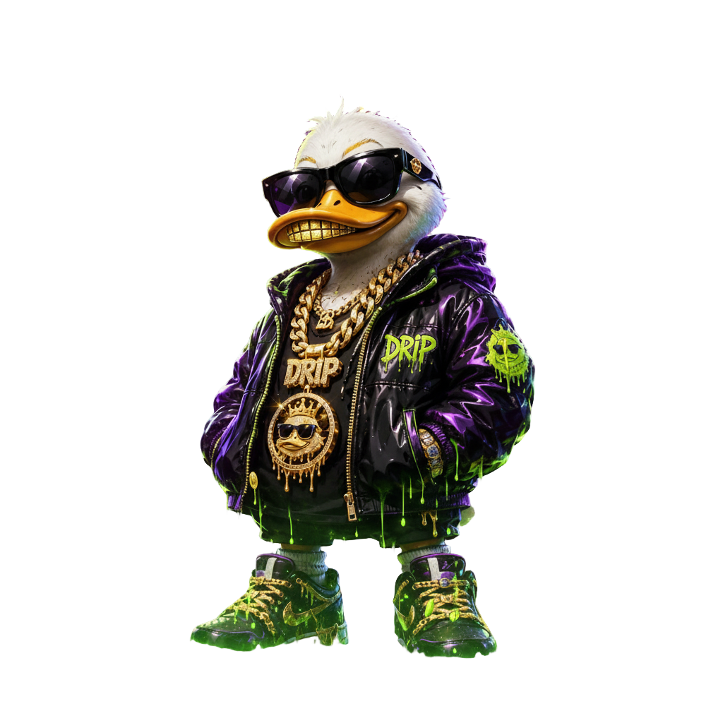 DripDuck — iced-out degen duck